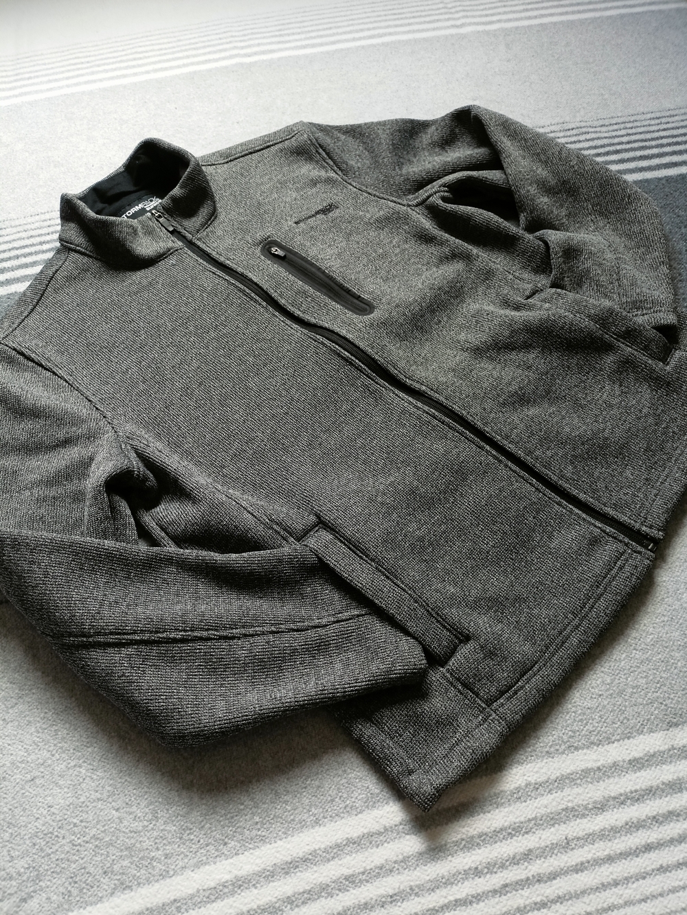 Storm Men's Charcoal Gray Full-Zip Performance Jacket